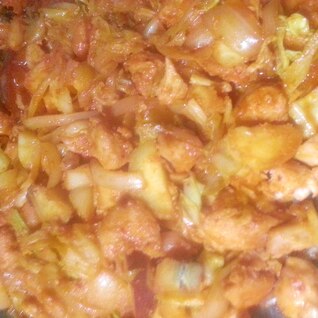鶏とキャベツのコチュジャン炒め（タッカルビ）